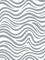 Grey Wavy Stripe Pattern Rug