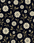 Nature Inspired Floral Pattern Rug