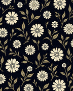 Nature Inspired Floral Pattern Rug
