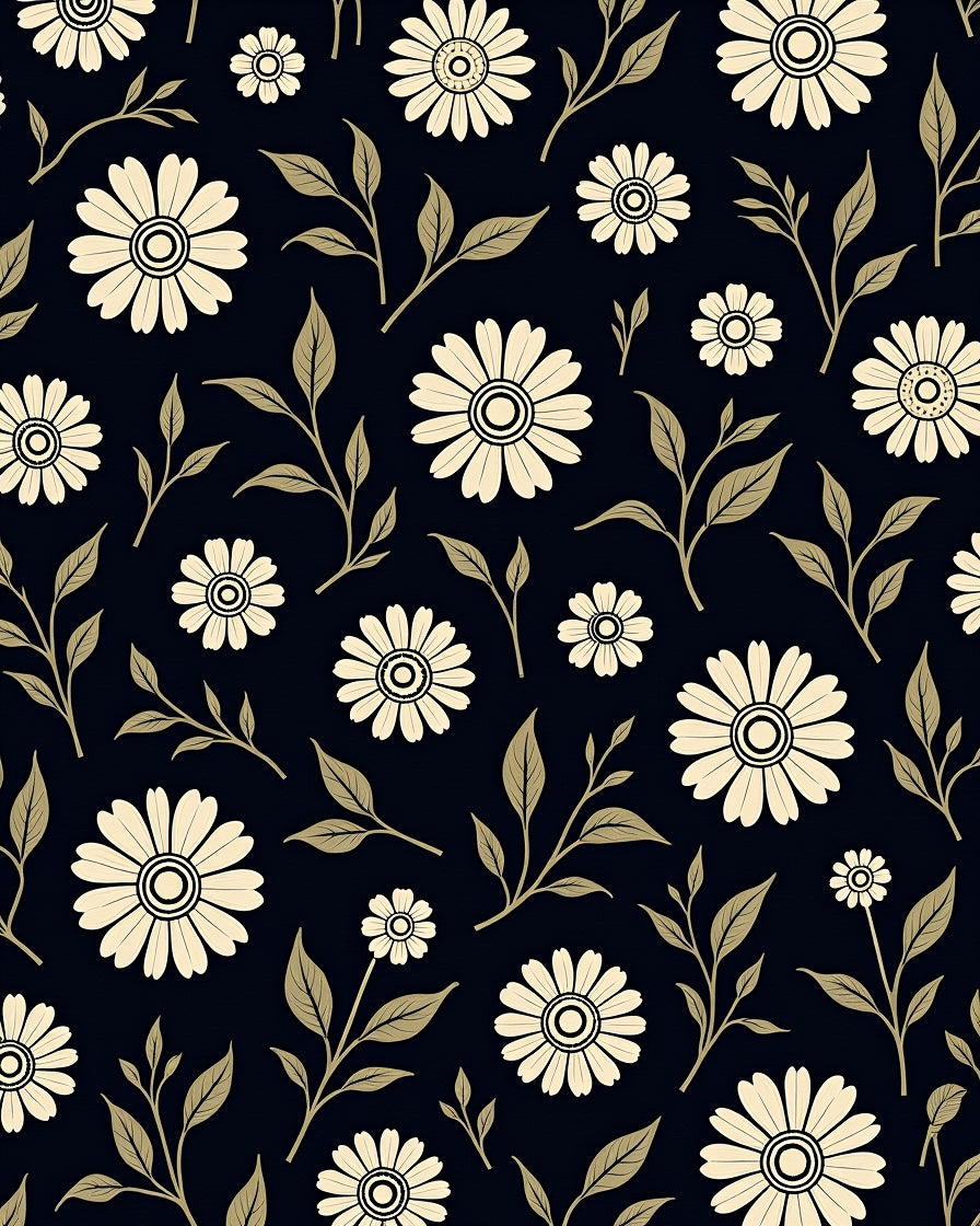 Nature Inspired Floral Pattern Rug