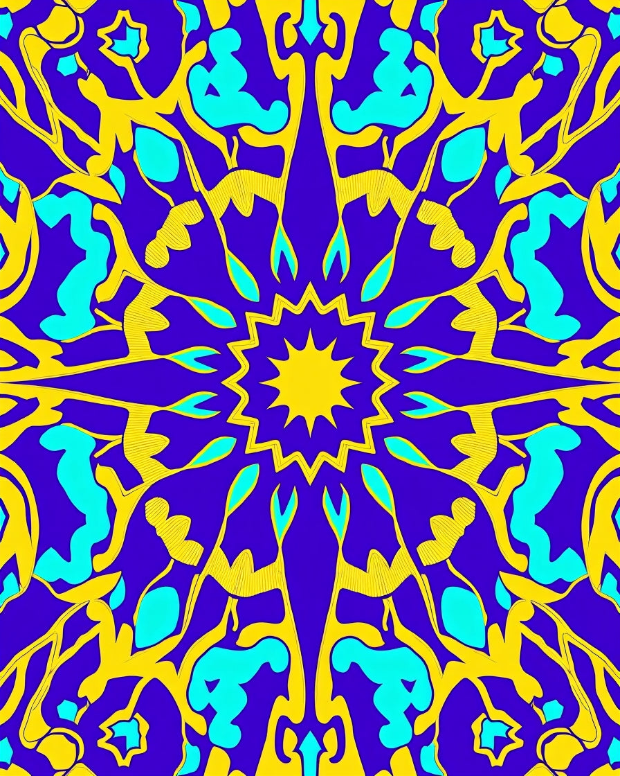 Bold Mandalas With Flowing Lines Rug