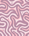 Soft Pink Purple Swirl Pattern Rug
