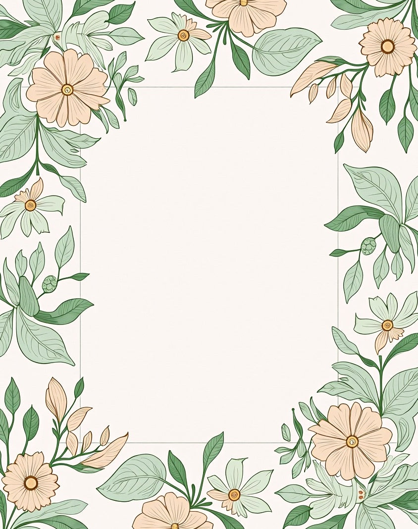 Floral Botanical Garden Design Rug