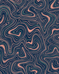 Wavy Abstract Swirl Pattern Design Rug