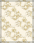 Abstract Swirls Botanical Sketch Rug