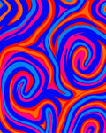 Vibrant Swirl Pattern Rug