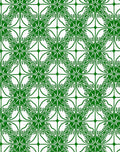 Green Leaf Medallion Pattern Rug