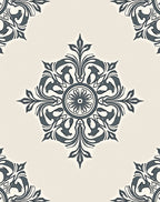 Ornate Floral Medallion Pattern Design Rug