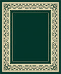 Classic Floral Border Pattern Rug