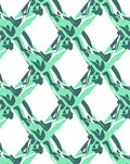 Abstract Green Geo Mesh Design Rug