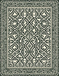 Intricate Floral Symmetry Pattern Rug