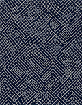 Abstract Maze Geometric Pattern Design Rug
