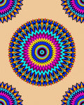 Vibrant Geometric Mandala Pattern Rug