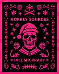 Bright Pink Skull Festive Border Rug
