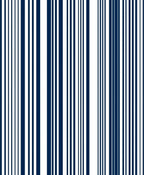 Classic Vertical Striped Navy Rug