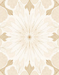 Floral Mandala Inspired Line Art Design Rug