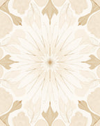 Floral Mandala Inspired Line Art Design Rug