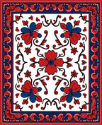 Floral Vine Pattern Rug