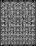 Monochromatic Geometric Abstract Pattern Rug
