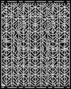 Monochromatic Geometric Abstract Pattern Rug
