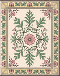Floral Leafy Scrollwork Traditional Rug