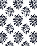 Bold Floral Starburst Pattern Rug