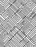 Bold Black White Abstract Geometric Rug