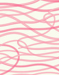 Abstract Pink Ribbon Swirl Pattern Rug