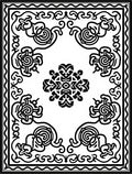Intricate Scrollwork Floral Medallion Rug