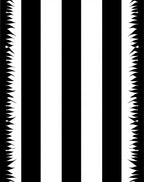 Bold Vertical Stripe With Jagged Edge Rug