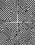 Bold Labyrinth Geometric Line Art Rug