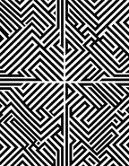 Bold Labyrinth Geometric Line Art Rug