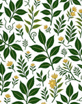 Chic Botanical Floral Pattern Rug