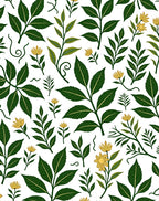 Chic Botanical Floral Pattern Rug