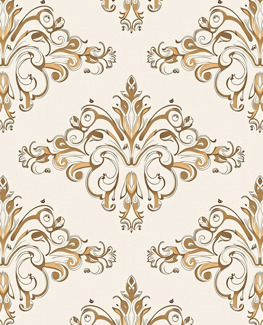 Regal Ornate Floral Pattern Rug