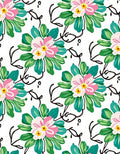 Bushes and Blossoms With Swirls Rug