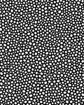 Black White Dotted Abstract Pattern Rug
