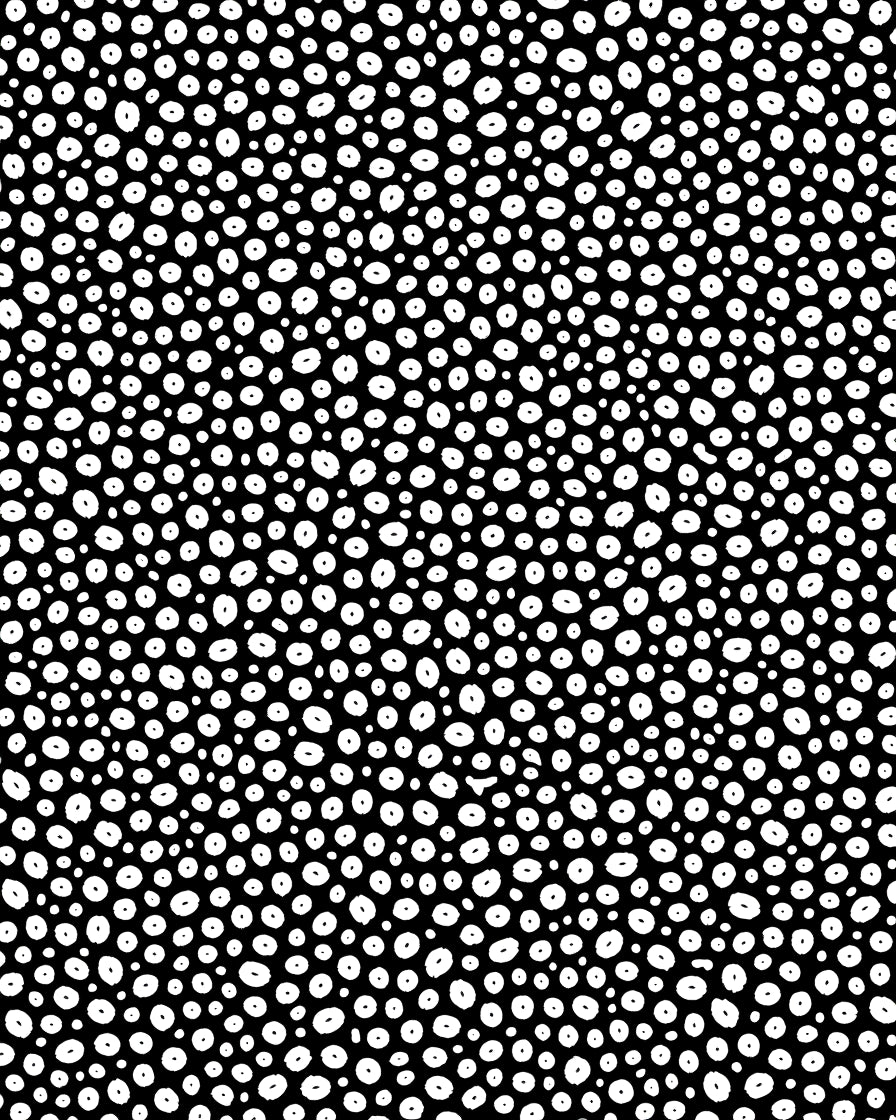Black White Dotted Abstract Pattern Rug