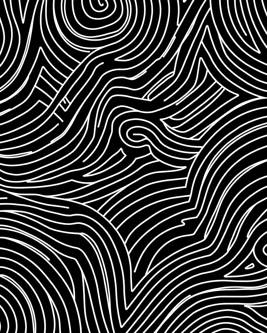 Abstract Swirls Pattern Rug