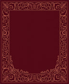 Ornate Floral Vine Border Design Rug