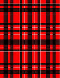 Classic Red Black Plaid Pattern Rug
