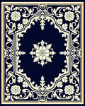Elegant Floral Arch Cream Ivory Rug