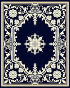 Elegant Floral Arch Cream Ivory Rug