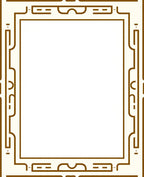 Modern Geometric Gold Border Rug
