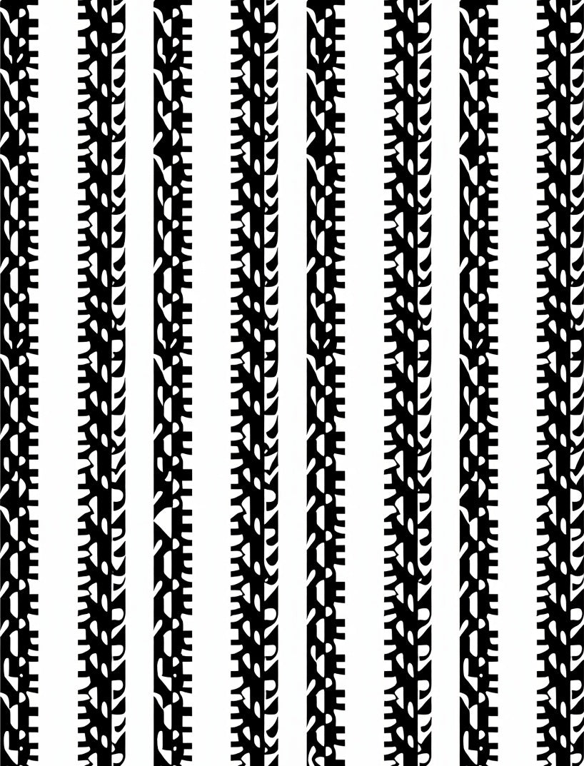 Bold Tire Track Stripe Pattern Rug