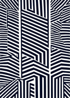 Bold Geometric Parallel Line Design Rug
