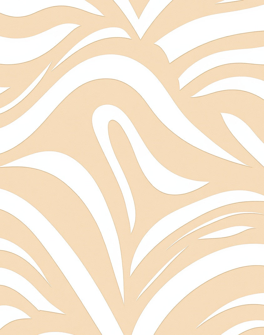 Abstract Swirls Curves Pattern Rug