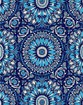 Intricate Floral Mandala Pattern Design Rug