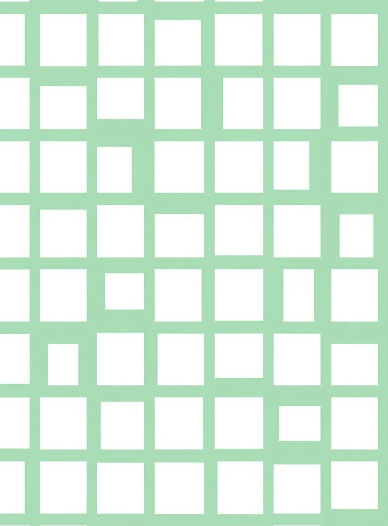 Mint Lattice Geometric Pattern Rug