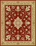 Ornate Floral Scrollwork Pattern Rug